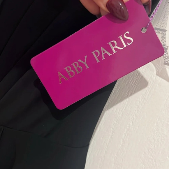 ABBY PARIS SHORT Mini Dress by LUCCI LU 984911 in Black Size 2 - Picture 7 of 9